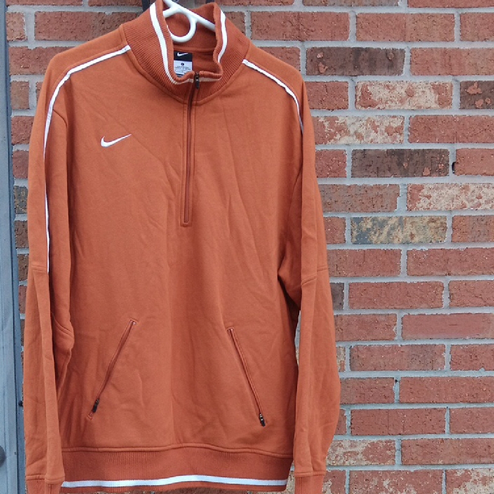 Nike Burnt Orange Quarter-Zip Sweatshirt